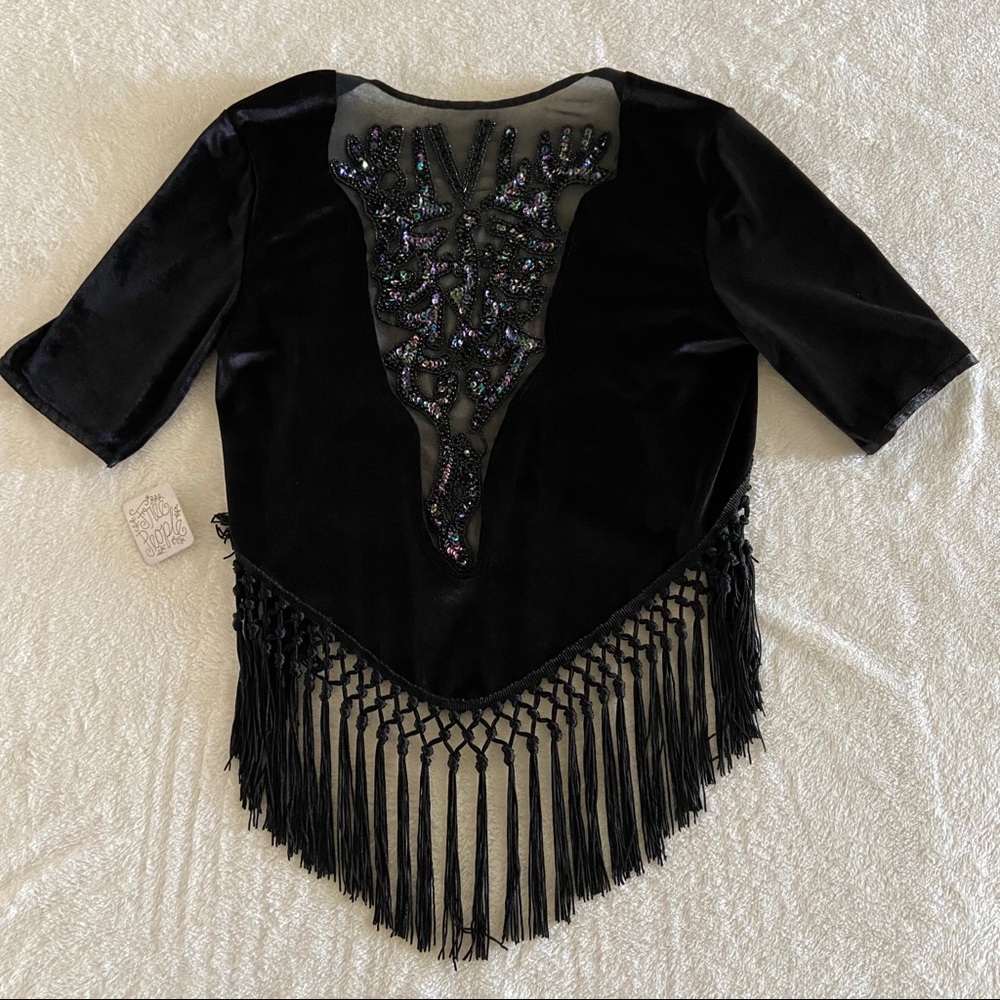 Free People Beaded Fringe Cover Up